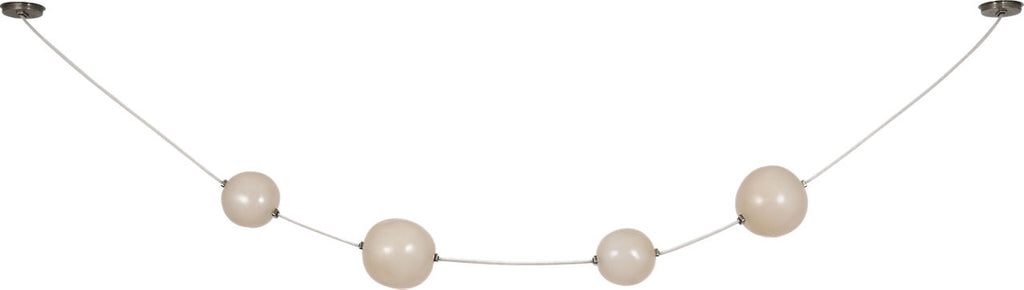 Dune Belted Light | Bone Suede and Mottled Pewter | Fizzy Nude Glass
