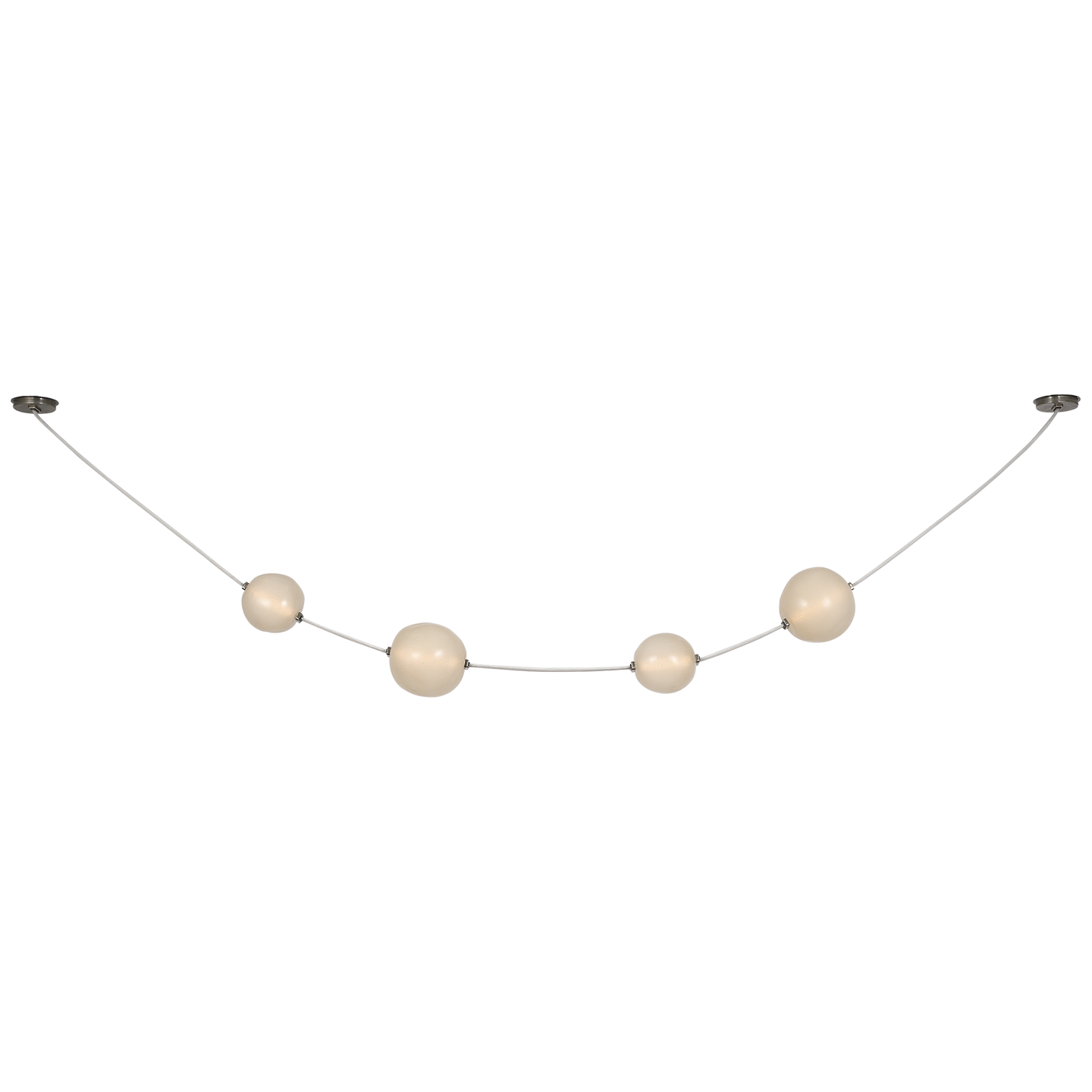 Dune Belted Light | Bone Suede and Mottled Pewter | Fizzy Nude Glass