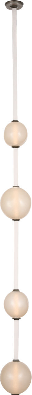 Dune Belted Light | Bone Suede and Mottled Pewter | Fizzy Nude Glass
