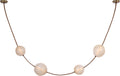 Dune Belted Light | Russet Suede and Mottled Brass | Fizzy Nude Glass