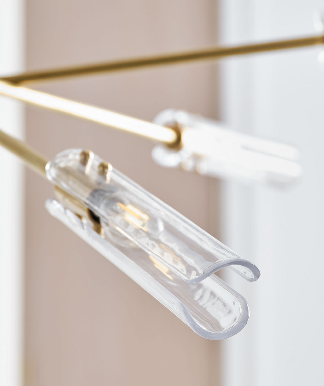 Casoria XL Radial Chandelier | Hand-Rubbed Antique Brass | Clear Glass