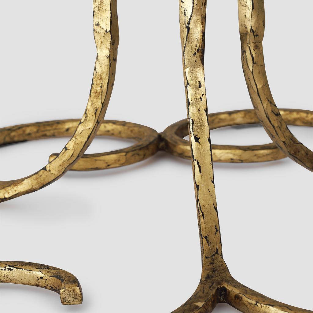 Shae 65" Sculpted Floor Lamp | Gilded Iron | Linen Scallop Shade