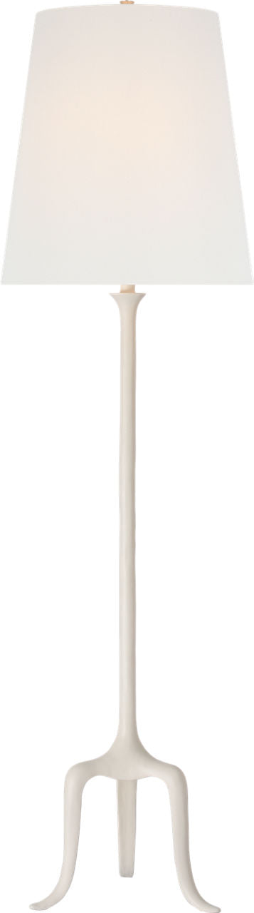 Mathilde 59" Floor Lamp | Plaster White | Linen Shade