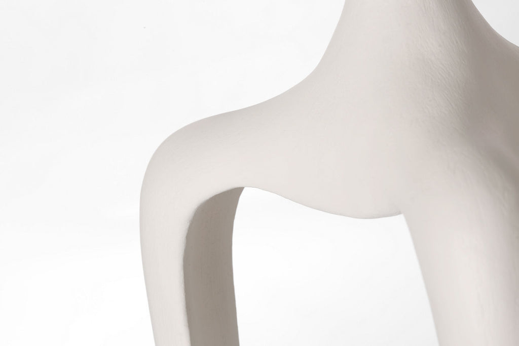 Mathilde 59" Floor Lamp | Plaster White | Linen Shade