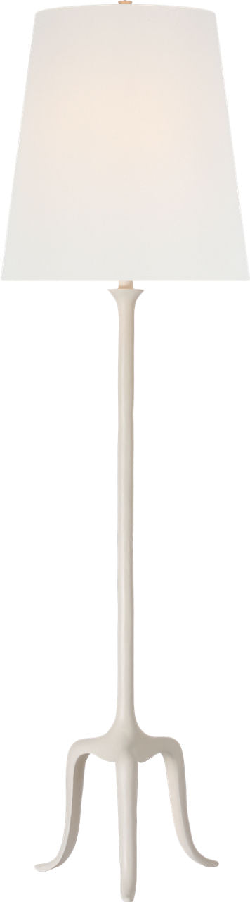 Mathilde 59" Floor Lamp | Plaster White | Linen Shade