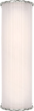 Rosehill 20" Linear Sconce | Polished Nickel | White Strie Glass