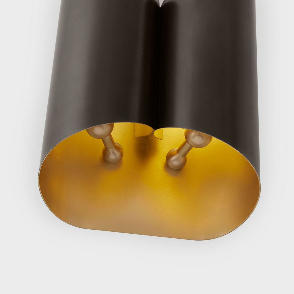 Selfoss Sconce | Bronze and Gild Interior
