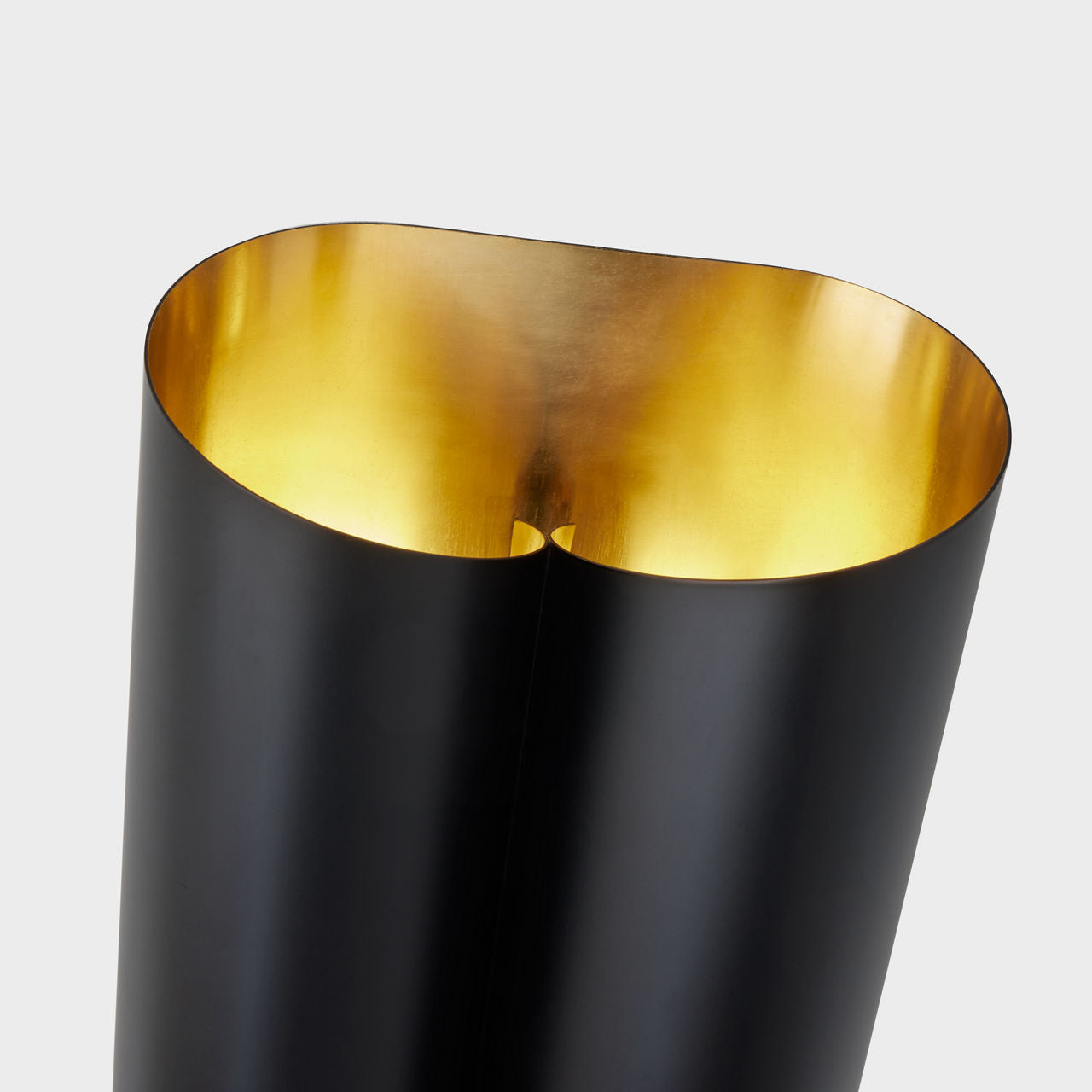 Selfoss Large Sconce | Black and Hand-Rubbed Antique Brass Interior