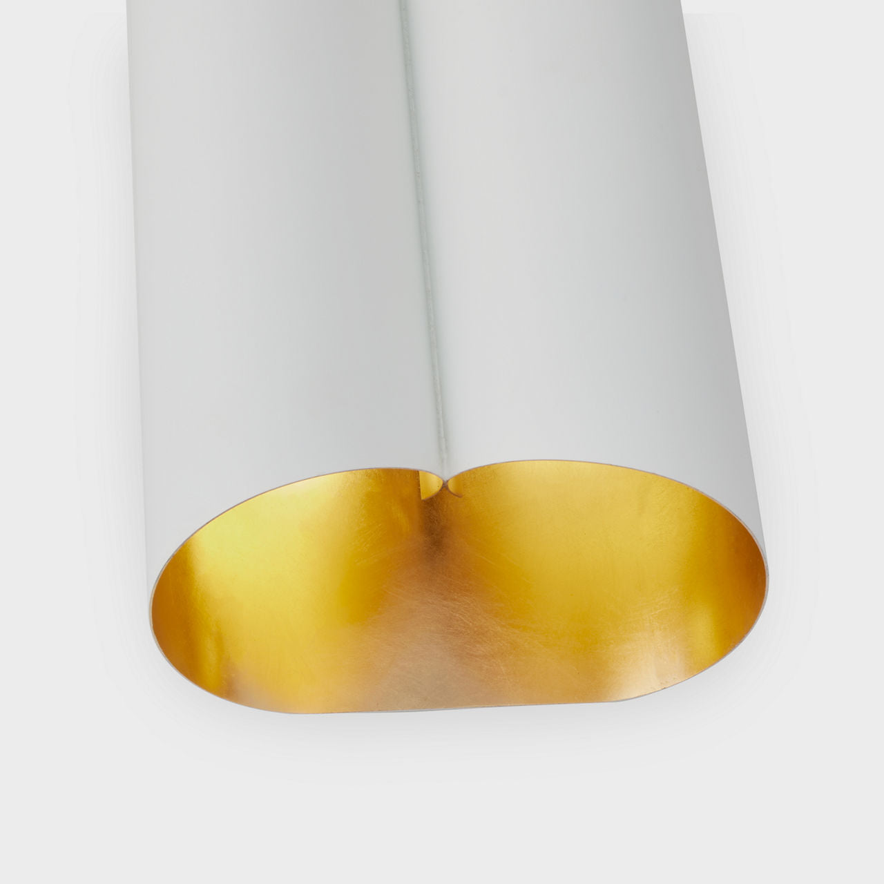Selfoss Large Sconce | Plaster White and Gild Interior