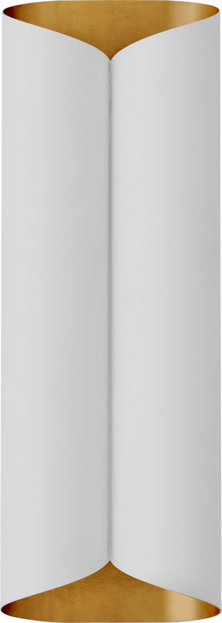 Selfoss Large Sconce | Plaster White and Gild Interior