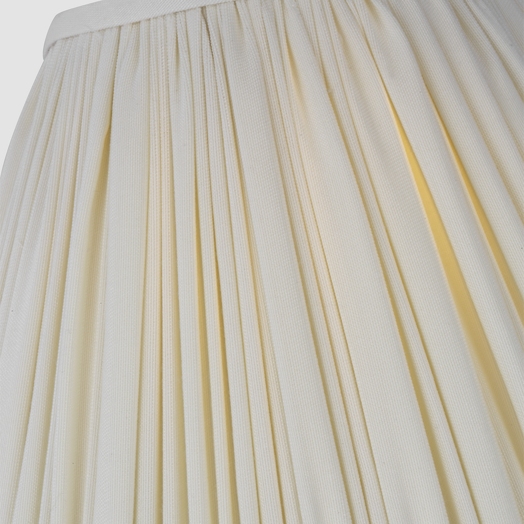 Jeanne 10" Single Sconce | Gild | Silk Pleated Shade