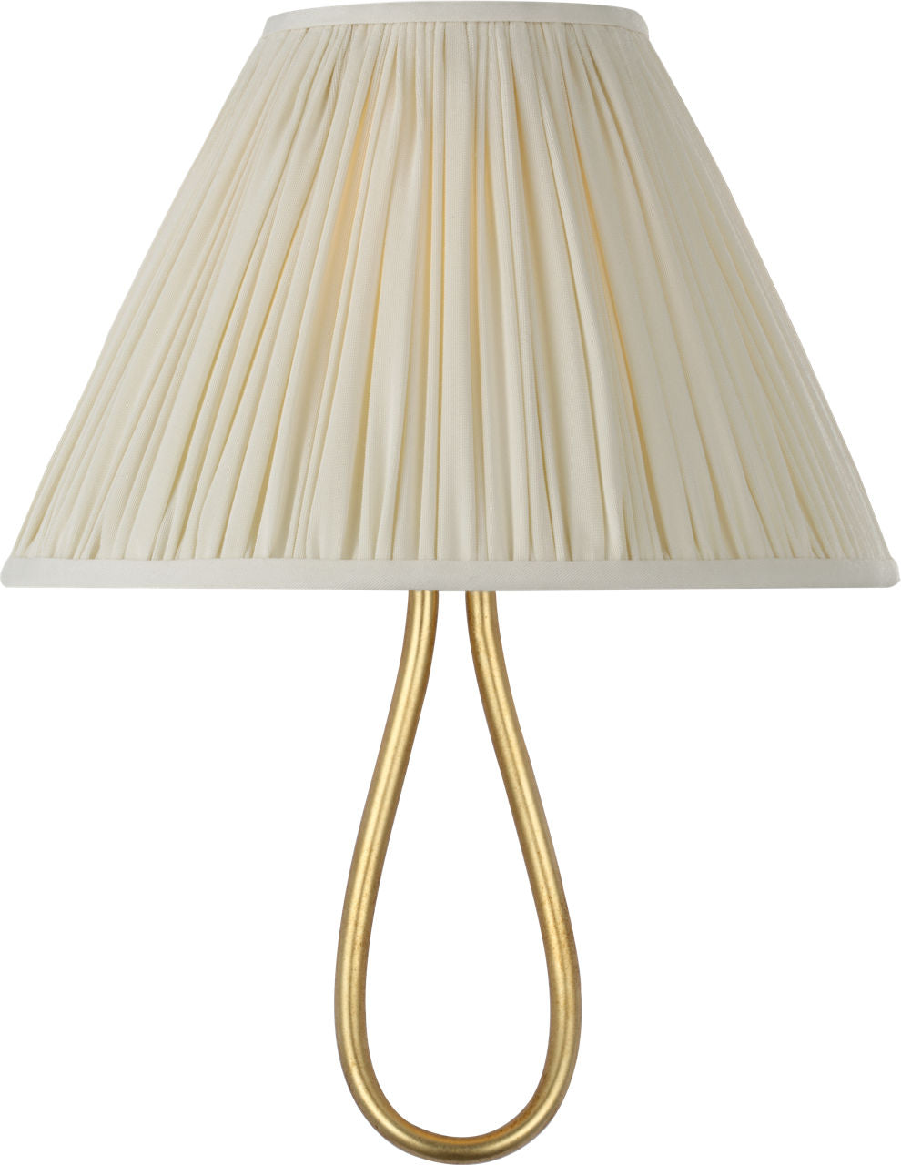 Jeanne 10" Single Sconce | Gild | Silk Pleated Shade