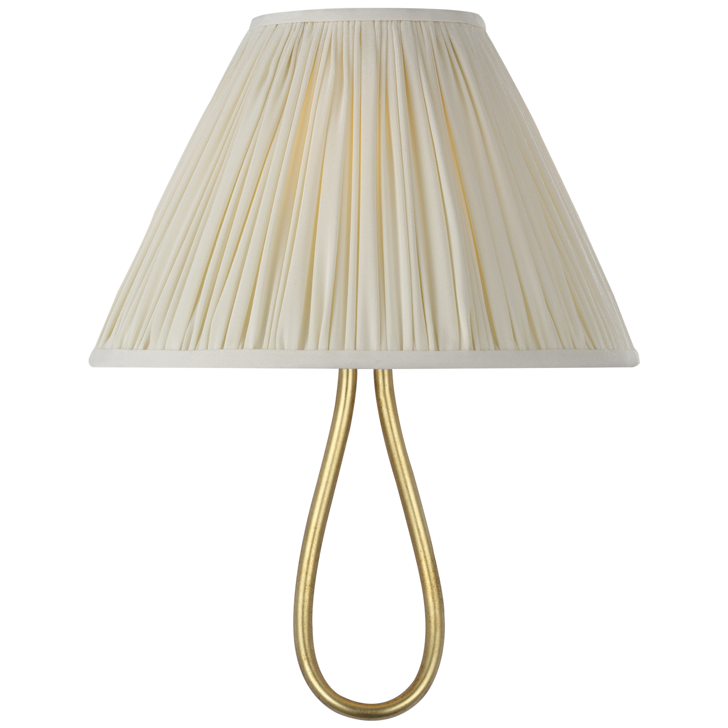 Jeanne 10" Single Sconce | Gild | Silk Pleated Shade
