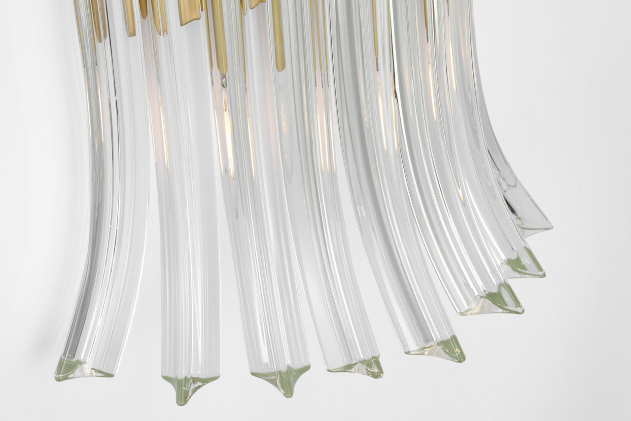 Rhine 21" Sconce | Hand-Rubbed Antique Brass | Crystal