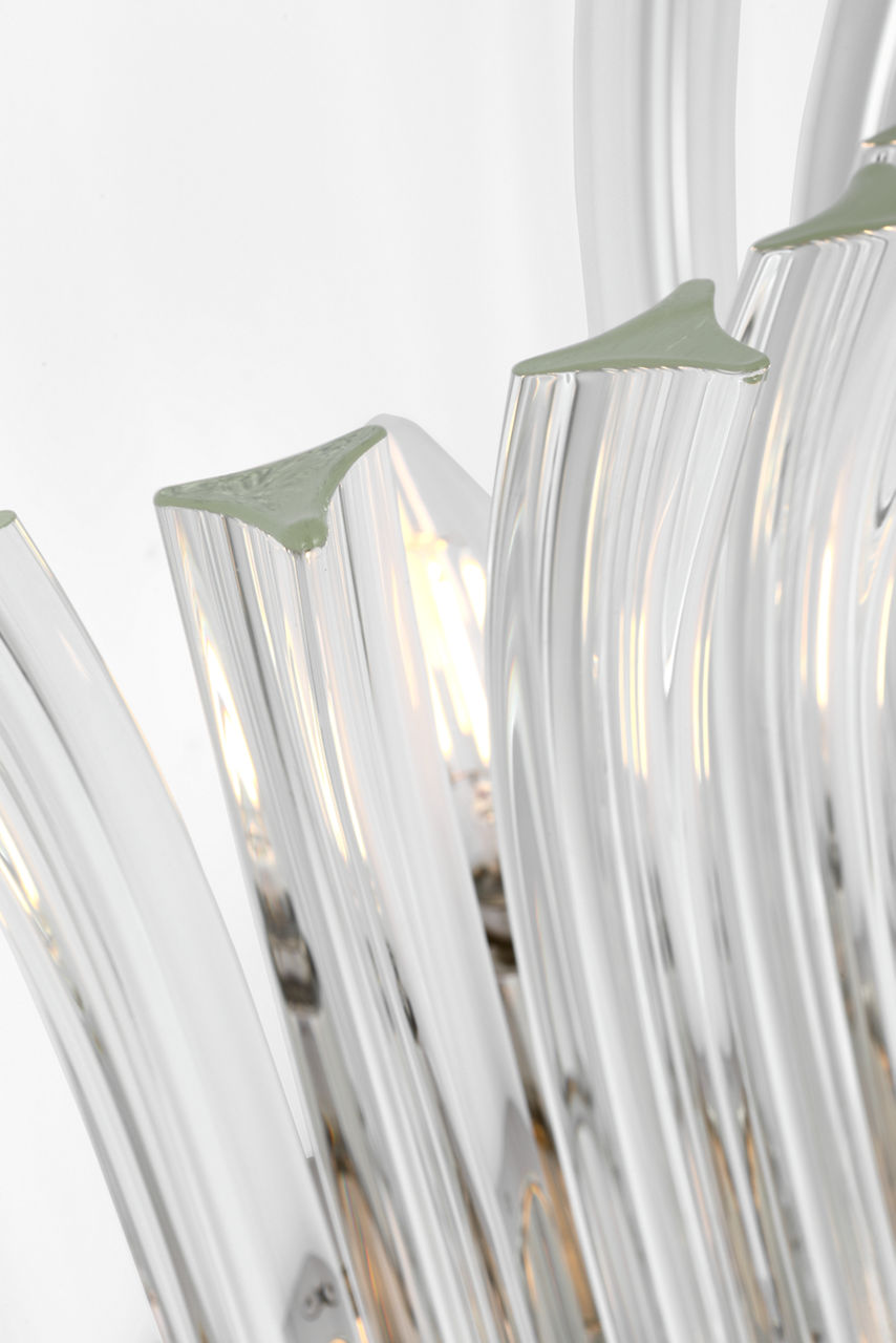 Rhine 21" Sconce | Polished Nickel | Crystal
