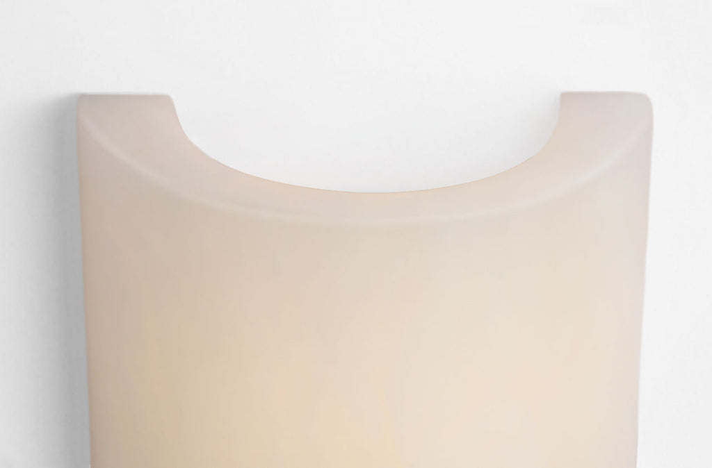 Pascal 21" Sconce | Hand-Rubbed Antique Brass | Alabaster