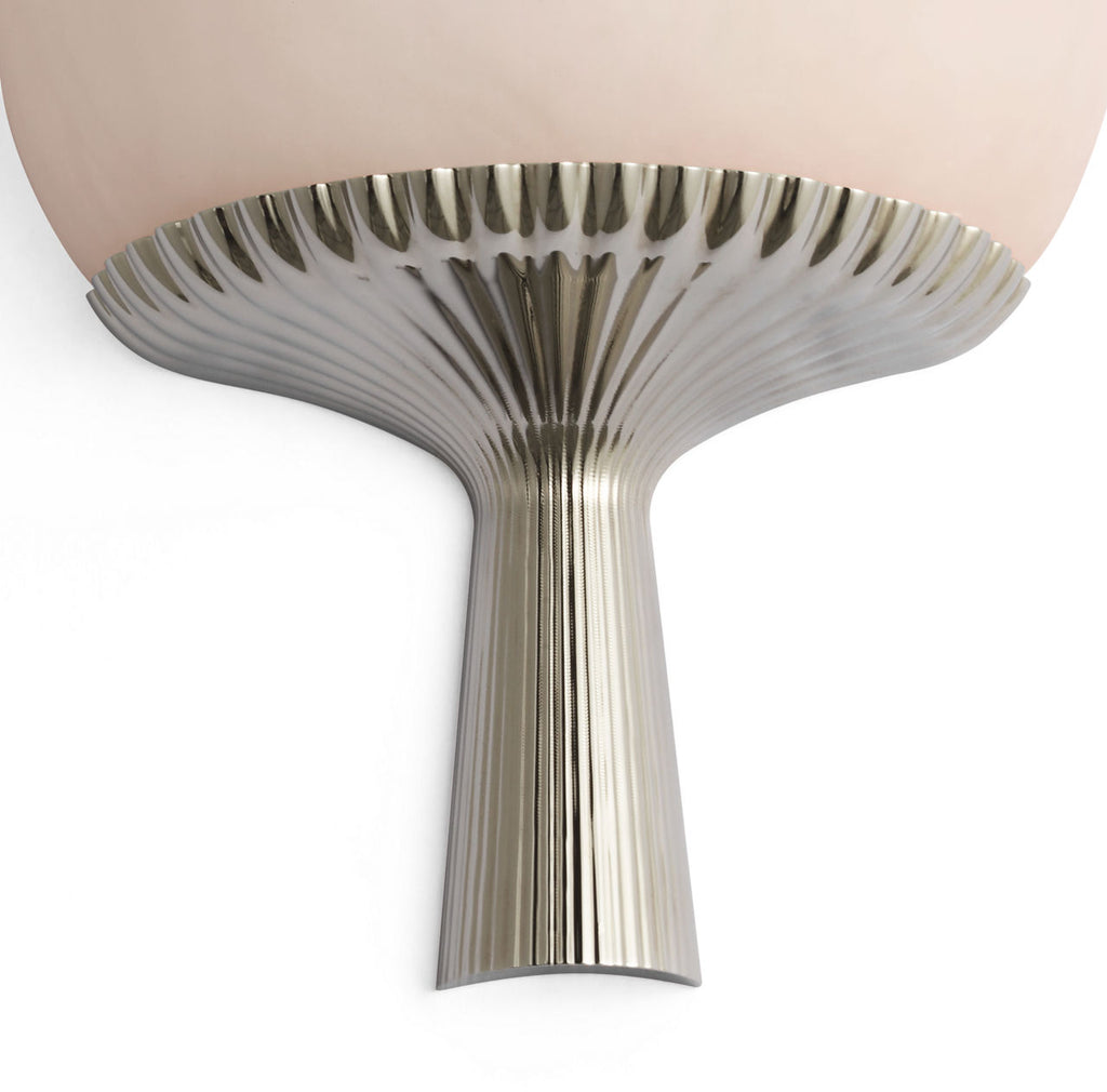 Pascal 21" Sconce | Polished Nickel | Alabaster