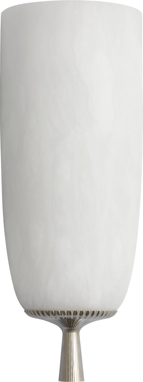 Pascal 21" Sconce | Polished Nickel | Alabaster