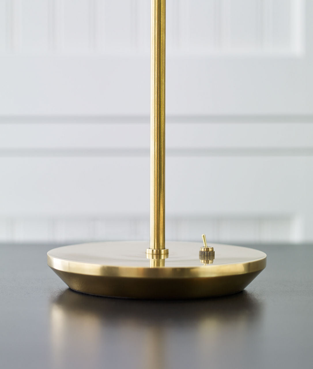 Clemente Table Lamp | Hand-Rubbed Antique Brass | Black