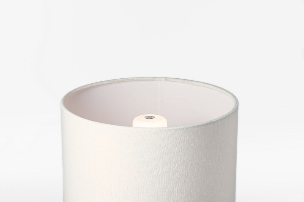 Gaios 13" Cordless Accent Lamp | Galaxy Grey | Linen Shade