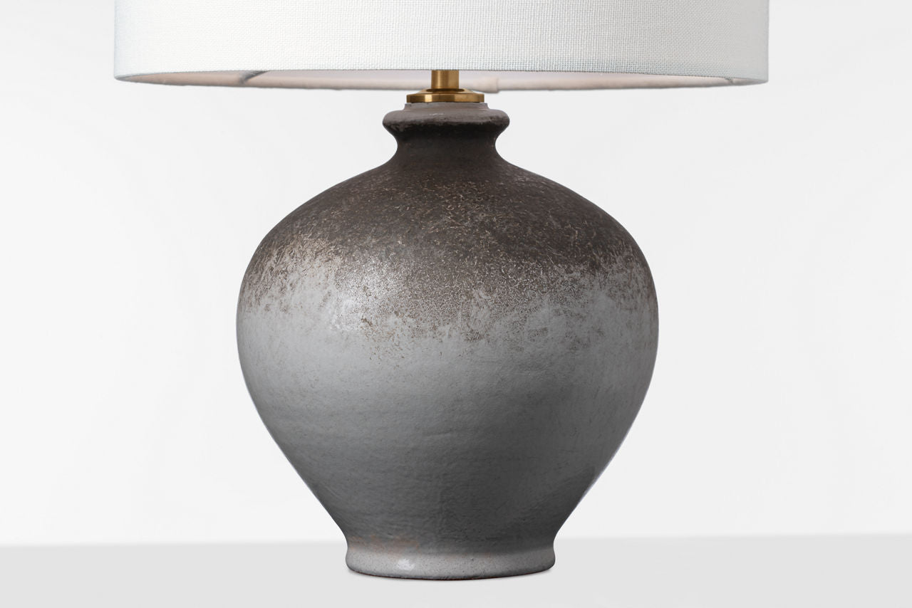 Gaios 13" Cordless Accent Lamp | Galaxy Grey | Linen Shade