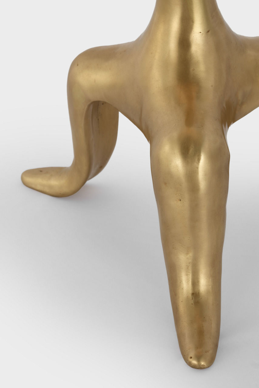 Mathilde 27" Table Lamp | Hand-Rubbed Antique Brass | Linen Shade