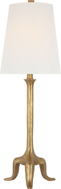 Mathilde 27" Table Lamp | Hand-Rubbed Antique Brass | Linen Shade