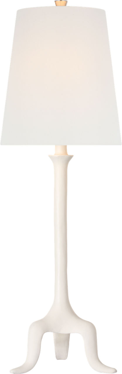 Mathilde 27" Table Lamp | Plaster White | Linen Shade
