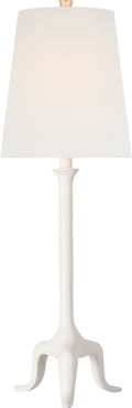 Mathilde 27" Table Lamp | Plaster White | Linen Shade