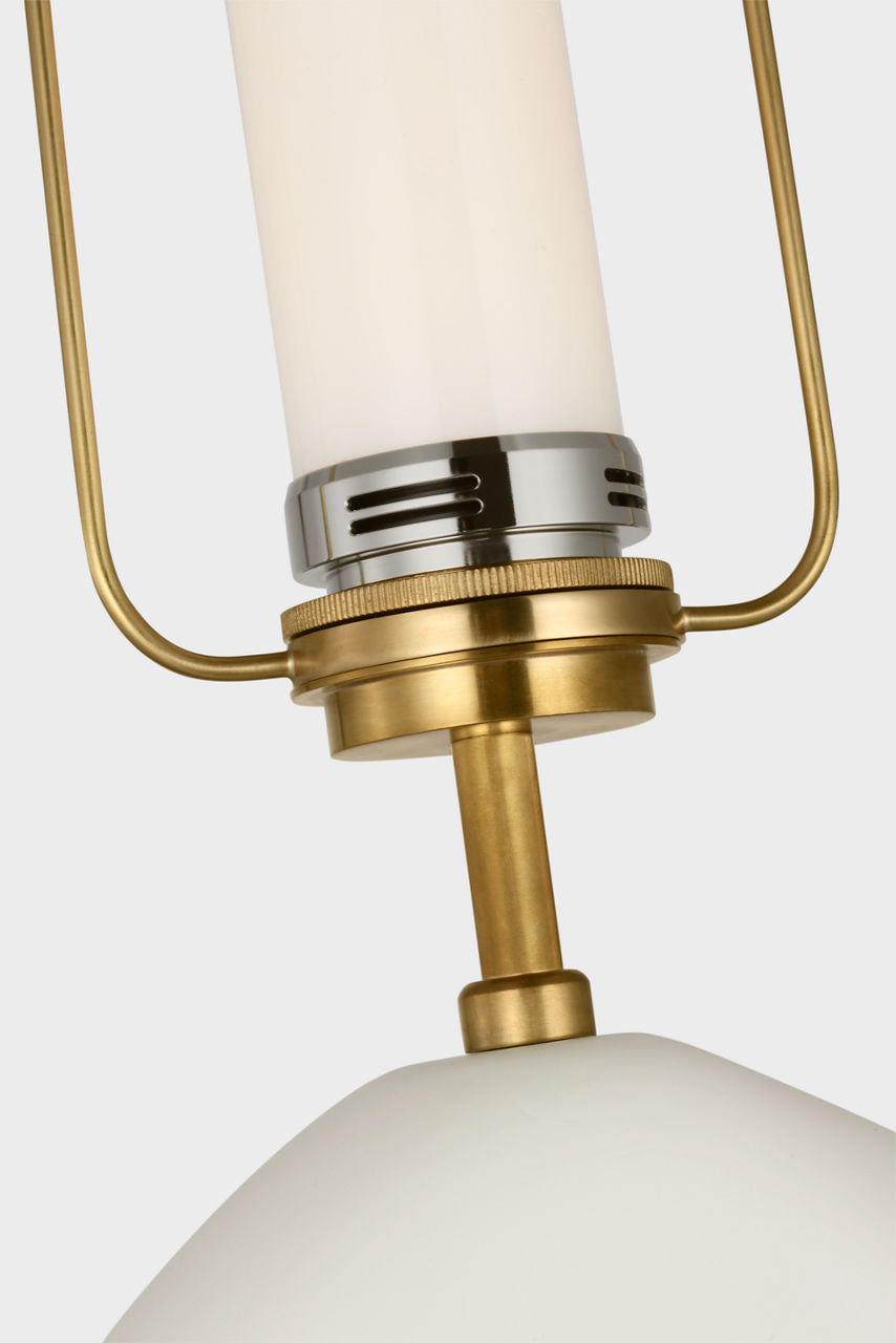 Adria 25" Cordless Table Lamp | Plaster White | Linen Shade