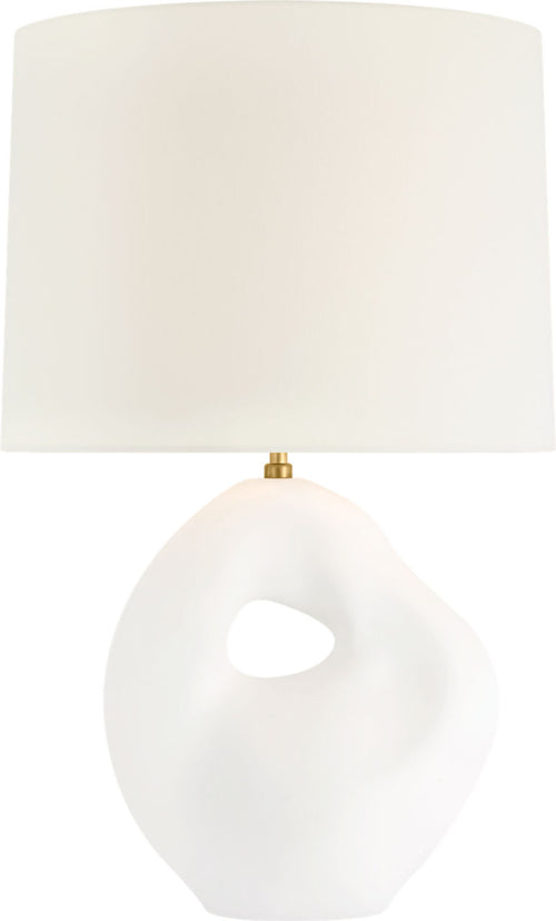 Adria 25" Table Lamp | Plaster White | Linen Shade