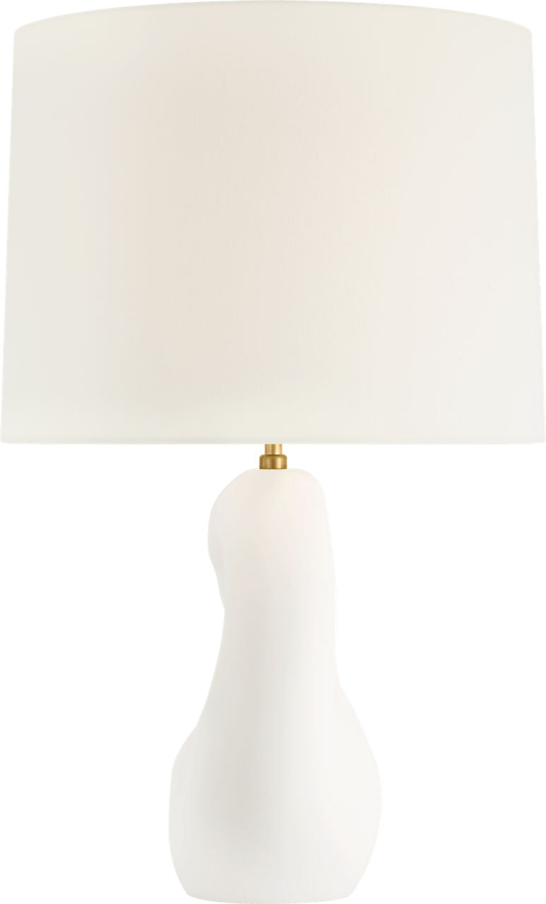 Adria 25" Table Lamp | Plaster White | Linen Shade