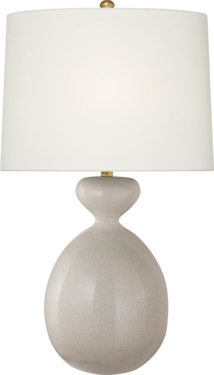Gannet Table Lamp | Bone Craquelure | Linen Shade