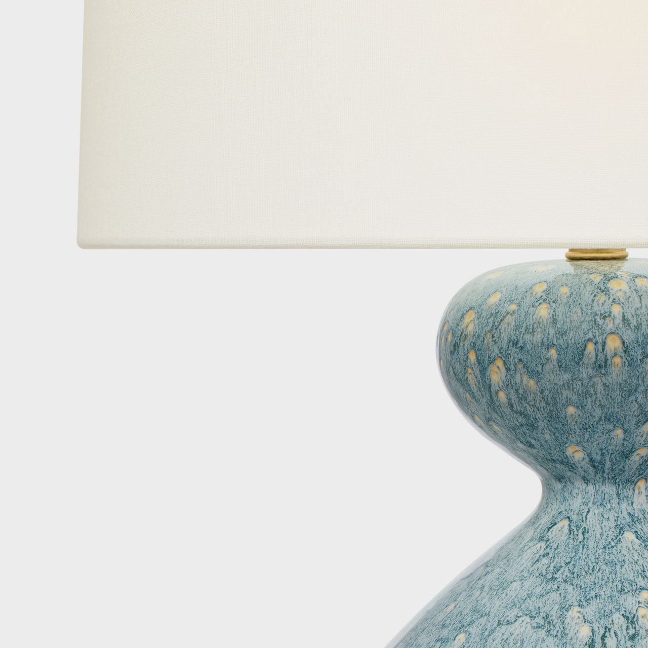 Gannet Table Lamp | Blue Lagoon | Linen Shade