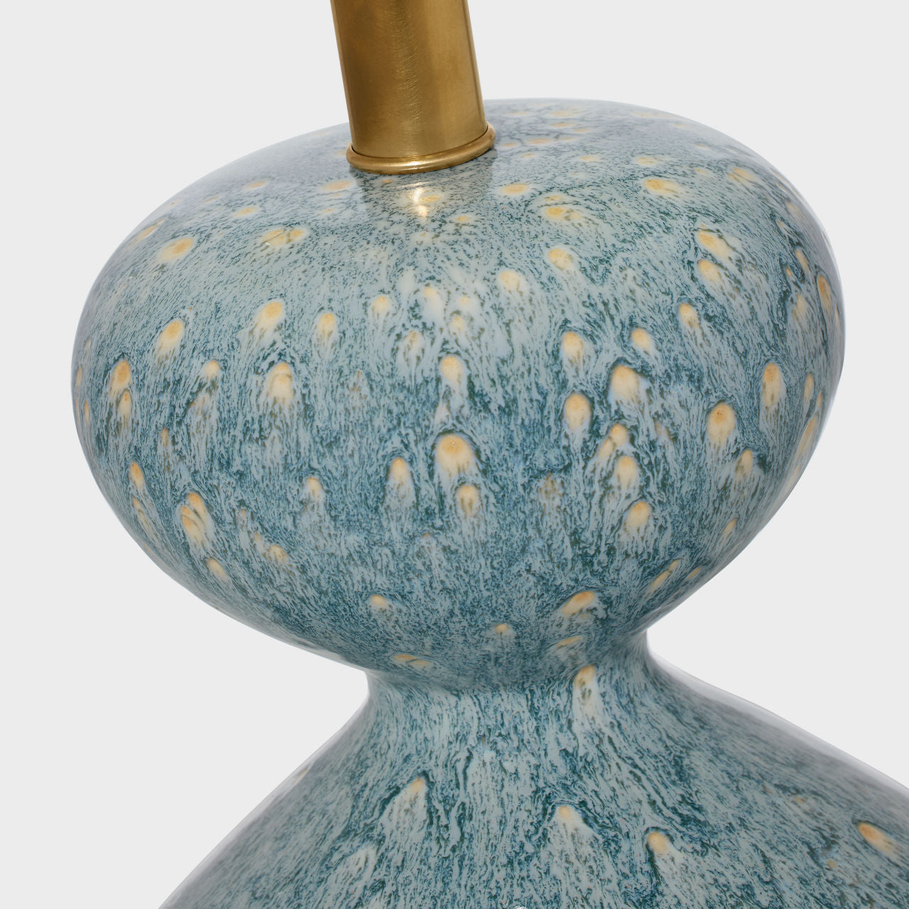 Gannet Table Lamp | Blue Lagoon | Linen Shade