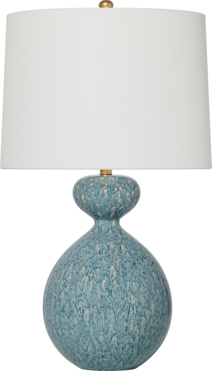 Gannet Table Lamp | Blue Lagoon | Linen Shade