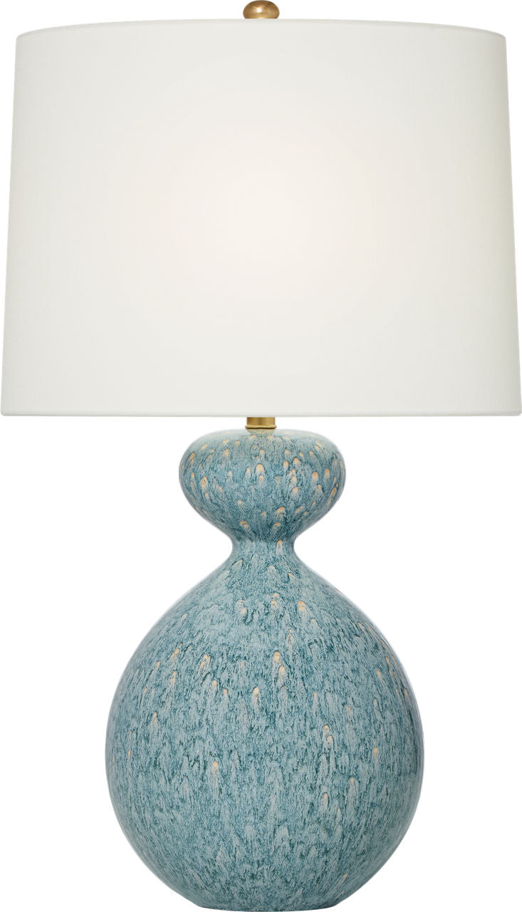 Gannet Table Lamp | Blue Lagoon | Linen Shade