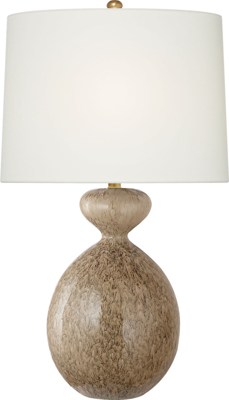 Gannet Table Lamp | Marbleized Sienna | Linen Shade