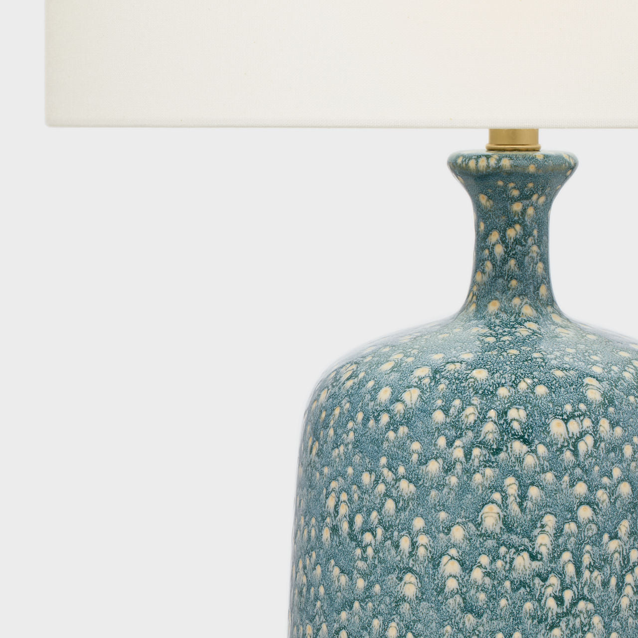 Culloden Table Lamp | Blue Lagoon | Linen Shade