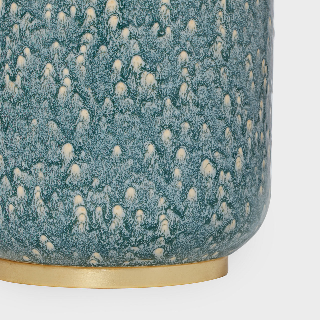 Culloden Table Lamp | Blue Lagoon | Linen Shade