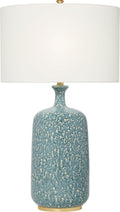 Culloden Table Lamp | Blue Lagoon | Linen Shade