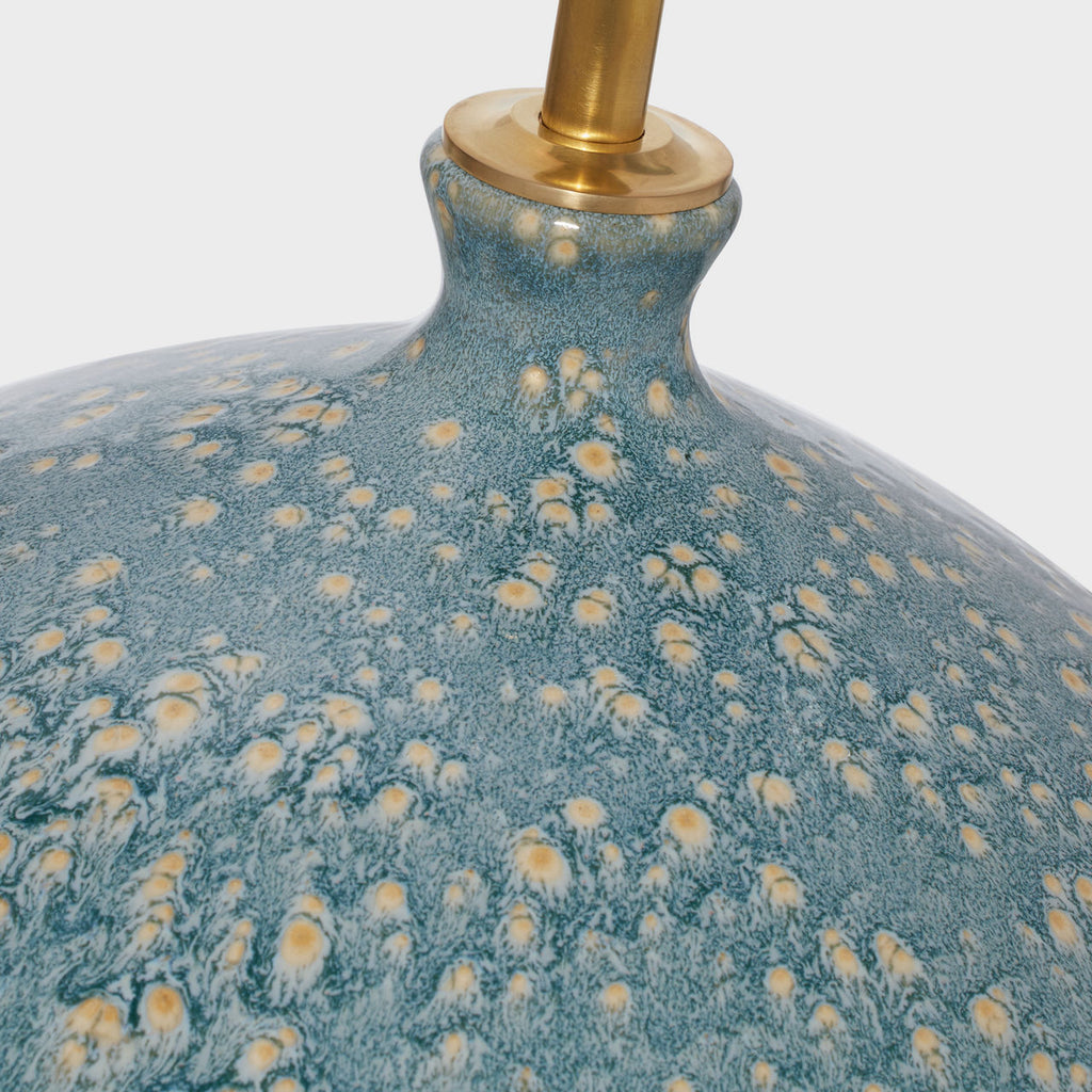 Gaios Table Lamp | Blue Lagoon | Linen Shade