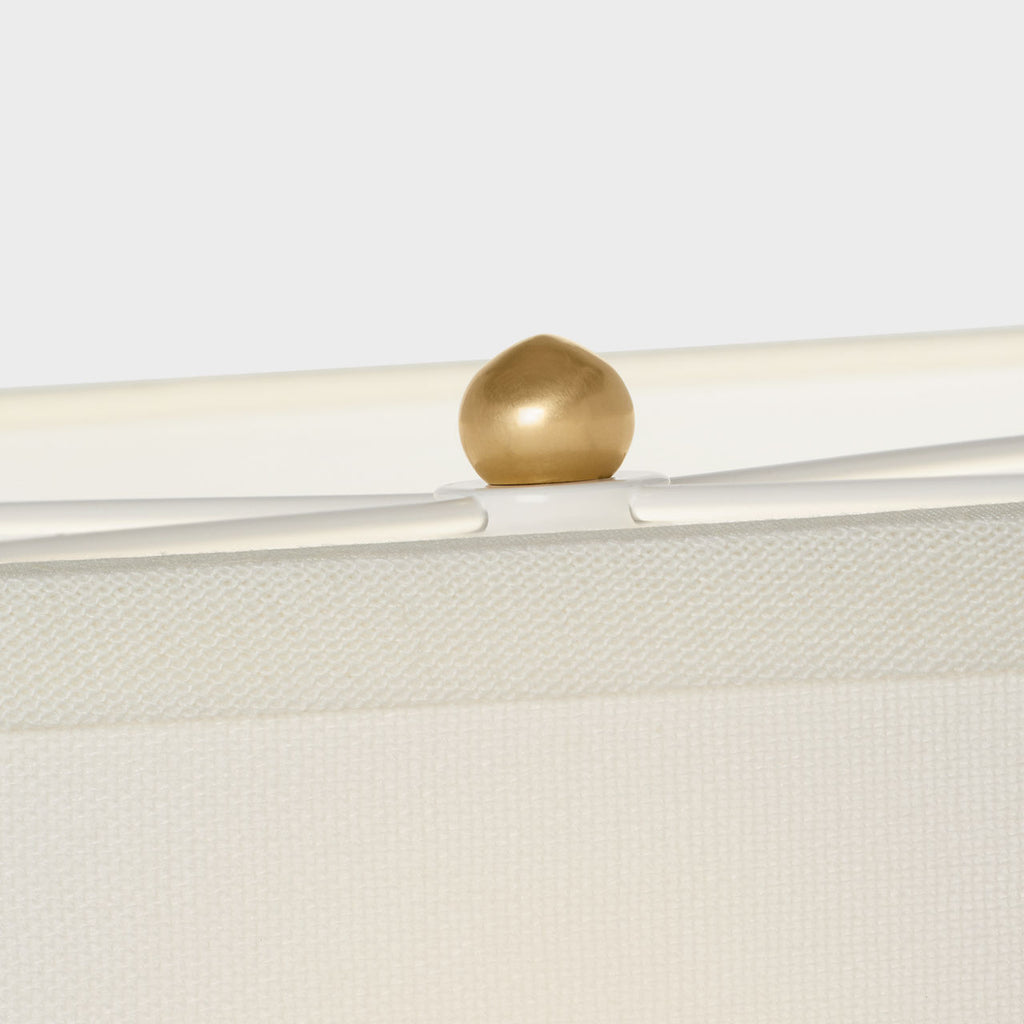 Gaios Table Lamp | Pharaoh White | Linen Shade