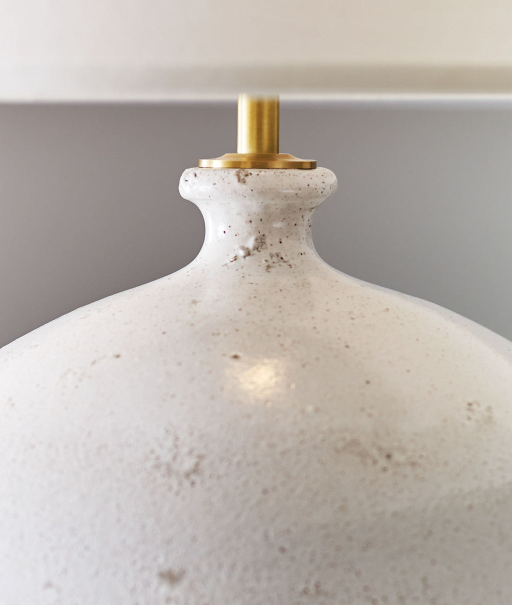 Gaios Table Lamp | Pharaoh White | Linen Shade