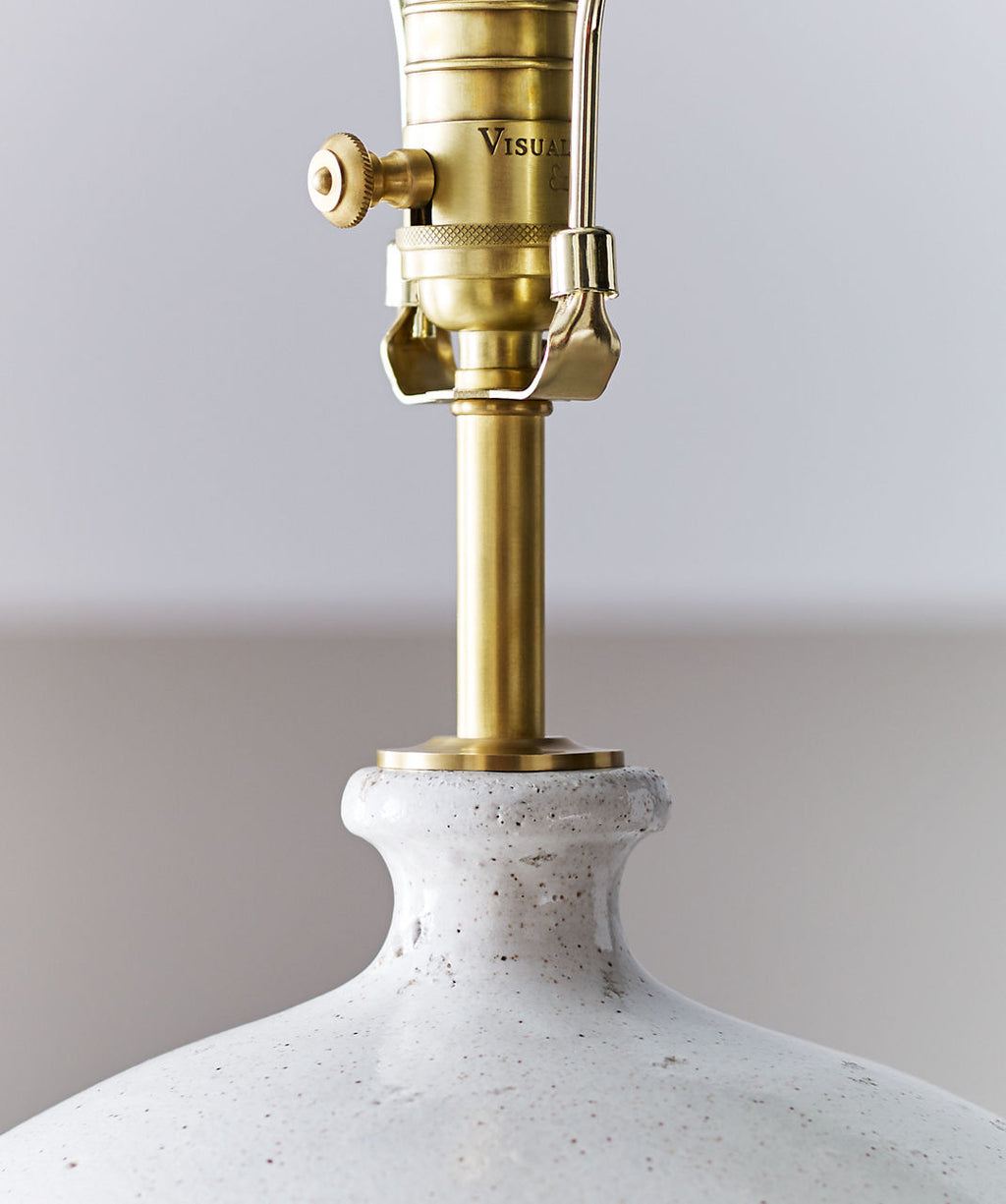 Gaios Table Lamp | Pharaoh White | Linen Shade