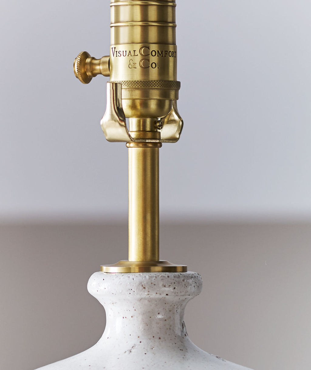 Gaios Table Lamp | Pharaoh White | Linen Shade