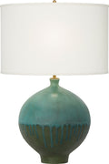 Gaios Table Lamp | Volcanic Verdi | Linen Shade