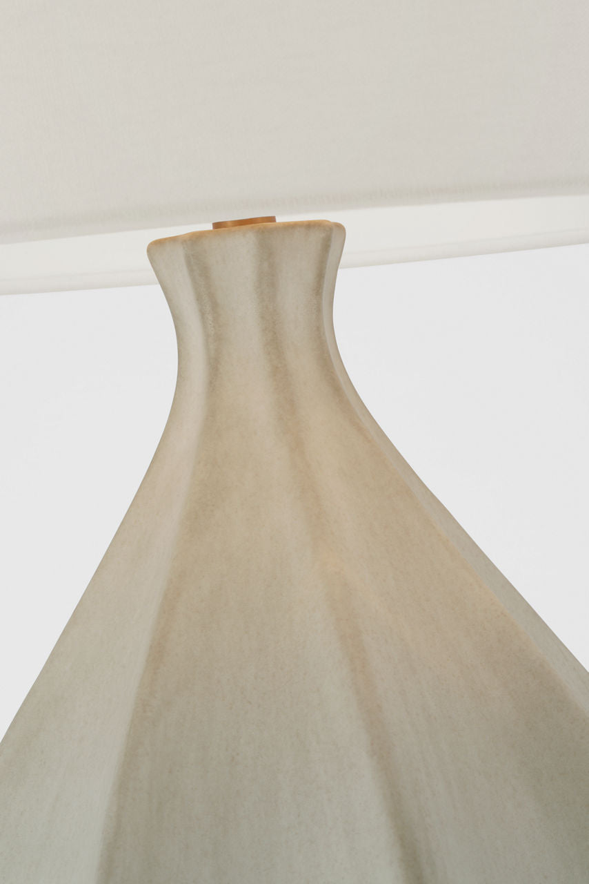 Rana Large Table Lamp | Stone White | Linen Shade