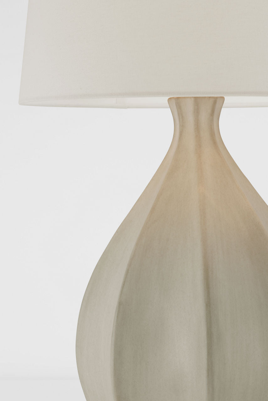 Rana Large Table Lamp | Stone White | Linen Shade