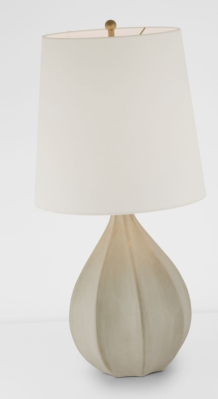 Rana Large Table Lamp | Stone White | Linen Shade